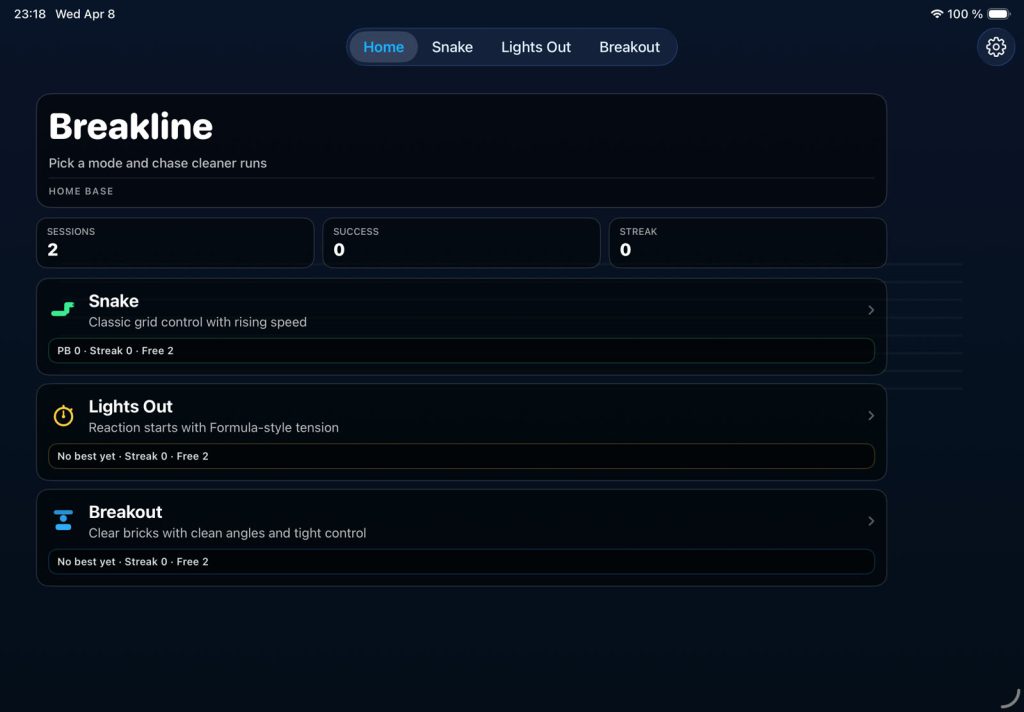 Breakline screenshot