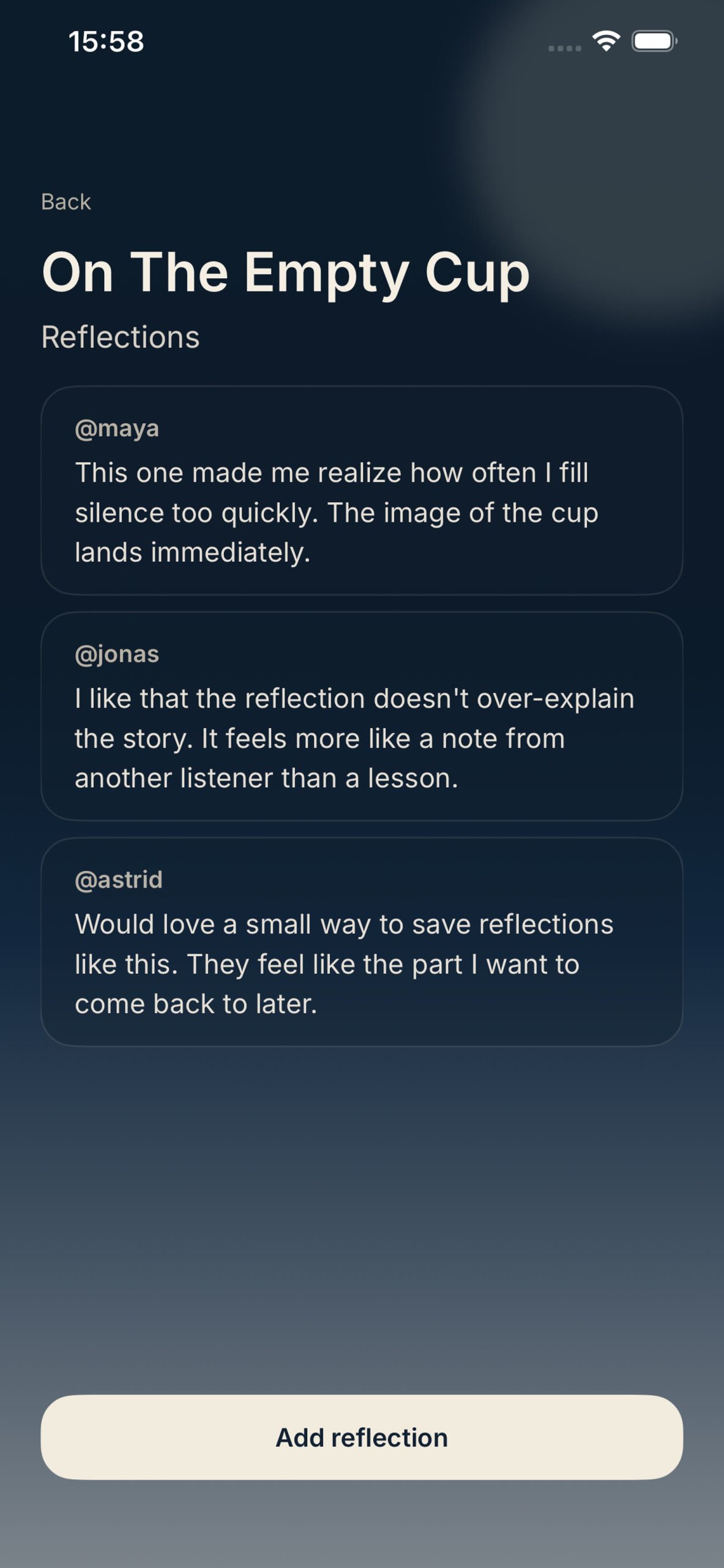Zen Stories iPhone Screenshots screenshot 3